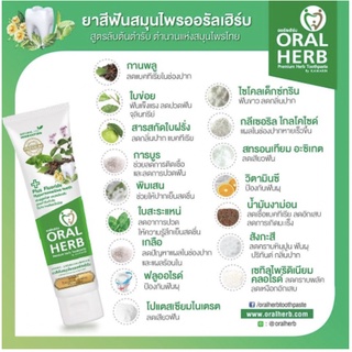 Oral Herb Toothpaste 100 กรัม 1 หลอด ยาสีฟันสมุนไพรออรัลเฮิร์บ ส่งฟรี