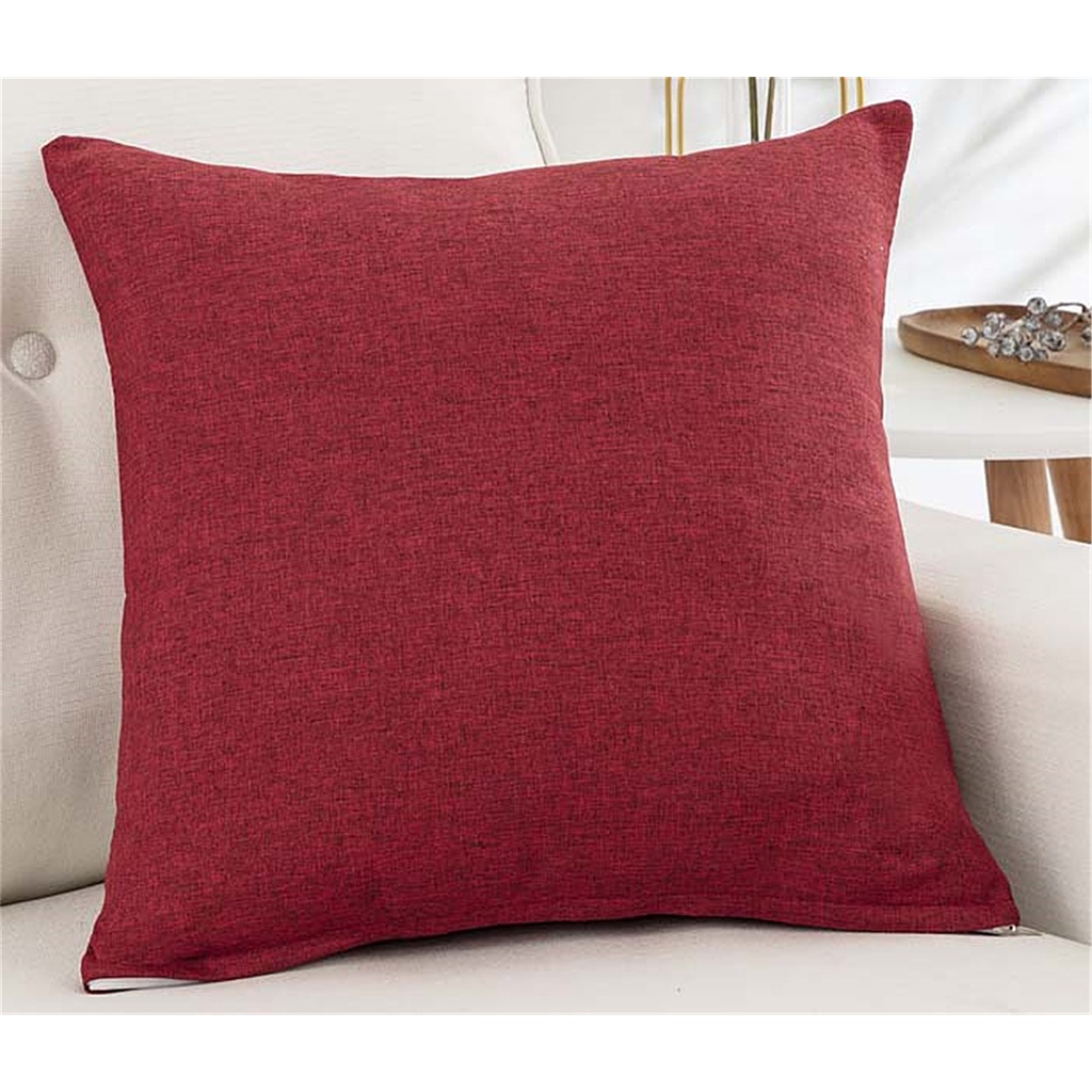 <โปรโมชั่น ลดราคา> ปลอกหมอน ขนาด 50x50 45x45 40x40 สีฟ้าปลอกหมอนโซฟา ผ้าลินิน แบบเรียบ สําหรับตกแต่งบ้าน