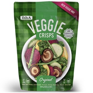 DJ&amp;A Veggie Crisps Original 250g. ( ผักรวมกรอบปรุงรส )