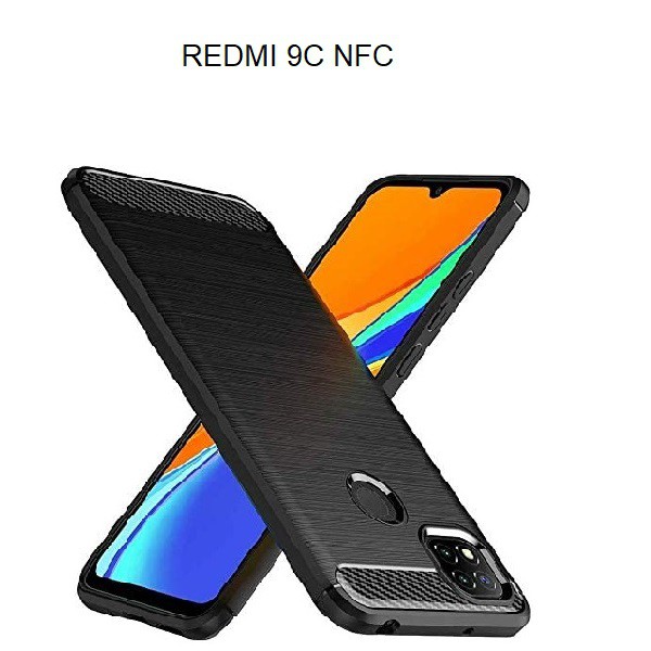 เคส Ipoky คาร์บอนไฟเบอร์ REDMI 9C NFC (2020) 6.53 INCH Softcase กันกระแทก TPU สีดํา
