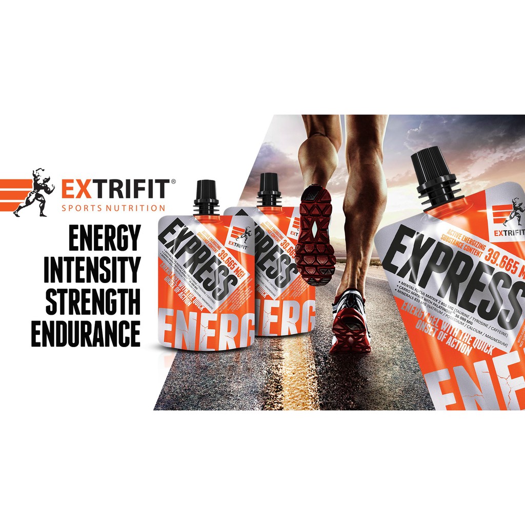 Express gel เจลให้พลังงานและสารอาหาร ให้พลังงาน 148 กิโลแคลอรี่ราคาซองละ 89 บาท แพค 5 ซอง 445 บาท