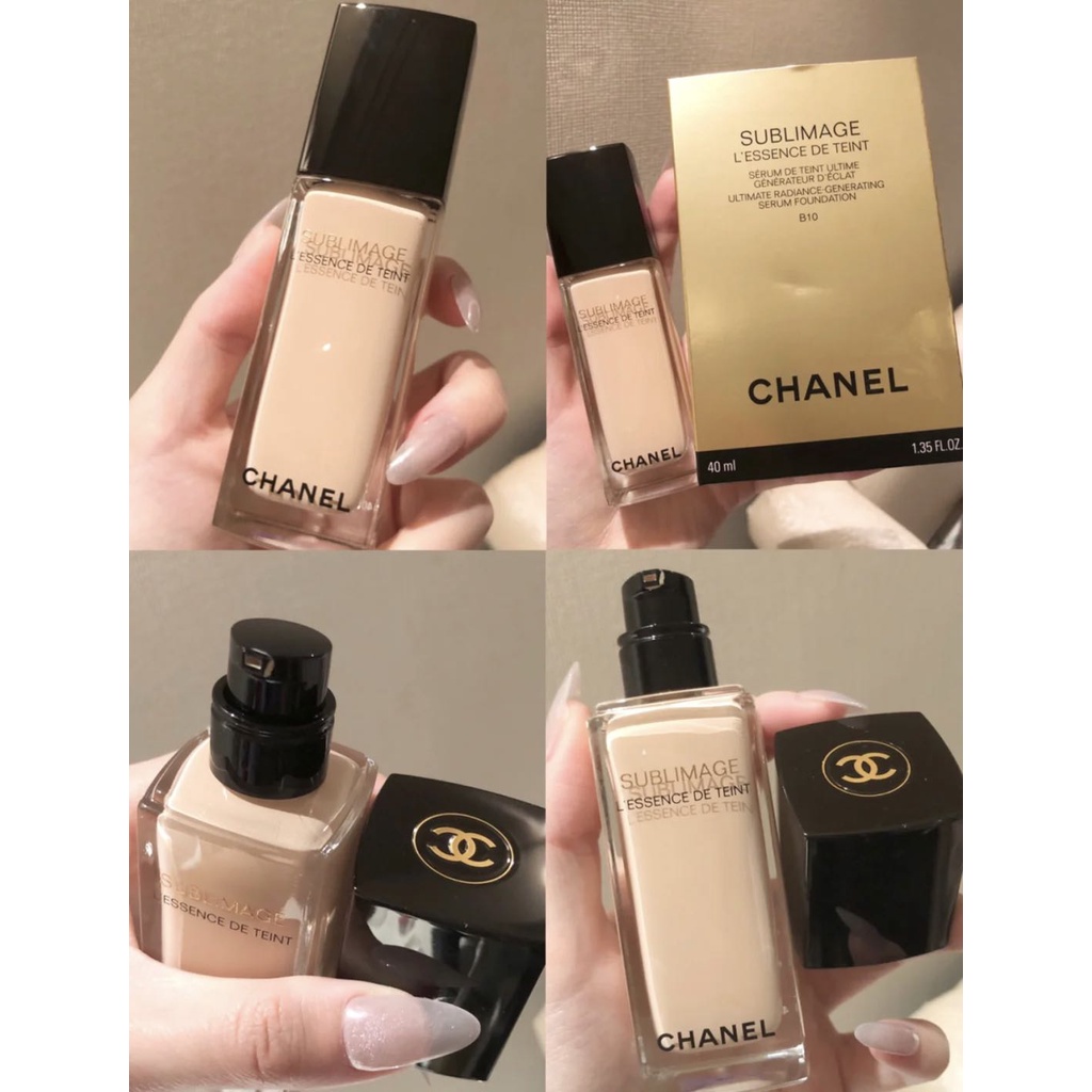 New 2021 CHANEL SUBLIMAGE L'ESSENCE DE TEINT Ultimate Radiance-Generating Serum  Foundation สินค้ามี 2 สีนะคะ #BR12 #BD01 | Shopee Thailand