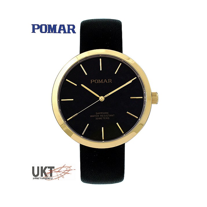 POMAR นาฬิการุ่น PM73553GG040120 หน้าดำ สำหรับผู้ชาย