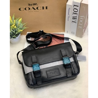 พร้อมส่ง กระเป๋า 💥OUTLETแท้ 💯% New arrival💥! ❗️COACH TRACK LEATHER CROSSBODY ((C3747)