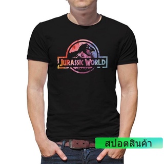 ราคาต่ำสุด!! เสื้อยืด ผ้าฝ้าย พิมพ์ลายไดโนเสาร์ Welcome To Juric World สําหรับผู้ชาย 670900S-3XL