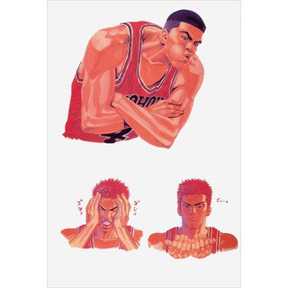 โปสเตอร์ Slam Dunk สแลมดังก์ การ์ตูน ญี่ปุ่น Poster ของขวัญ โปสเตอร์สำหรับเด็ก Japan Anime SlamDunk โปสเตอร์การ์ตูน