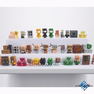 Aird ฟิกเกอร์ Minecraft Characters Mini Action Figure Steve น่ารัก ของเล่นสําหรับเด็ก 36 ชิ้น ต่อล็อต