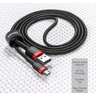 🔥ถูก/แท้🔥BASEUS สายชาร์จเร็ว สายถัก Android Micro USB รองรับ Fast Charge 2.4A สายชาร์จแอนดรอย สายไมโคร สายMicro