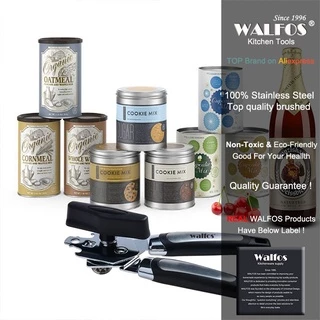 Walfos 3 In 1 ที่เปิดกระป๋องแบบพกพา ที่เปิดสแตนเลส ที่เปิดครัว มีดหั่นอาหารกระป๋อง
