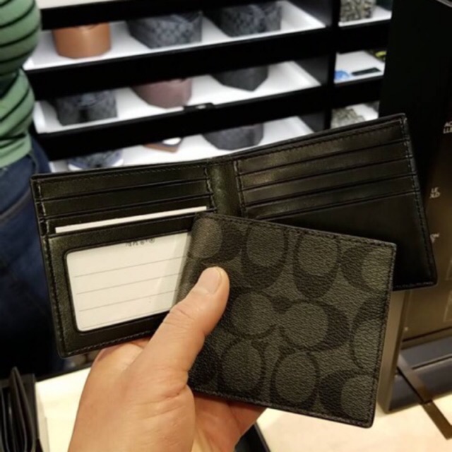 Coach Id Billfold Wallet In Signature Canvas F66551 waadee ThaiPick