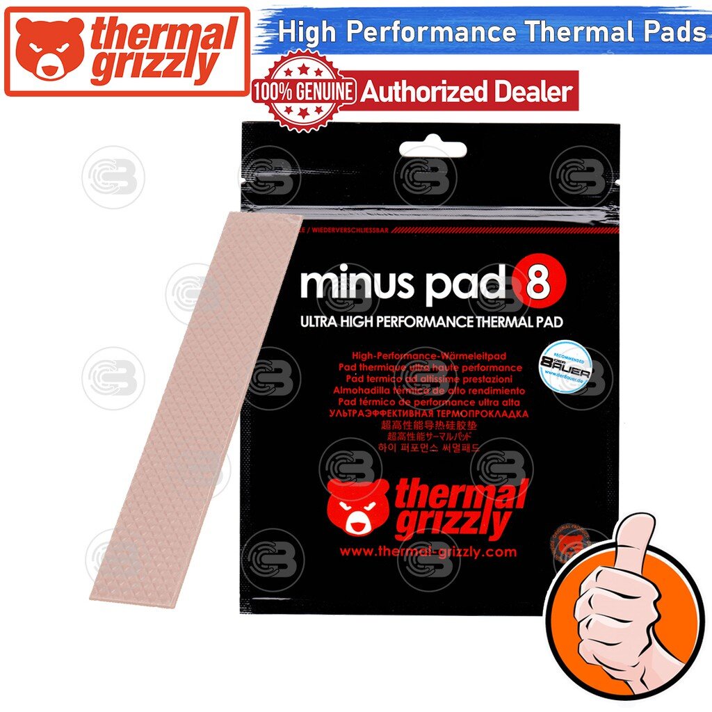 [CoolBlasterThai] Thermal Grizzly MINUS PAD 8 Thermal Pad 120×20 /0.5 mm./8 W/mK