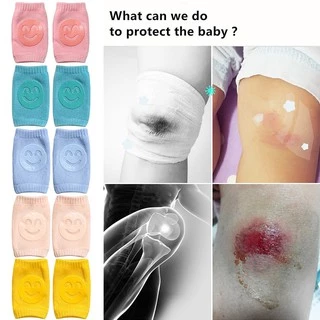 สนับเข่าเด็ก 1คู่ ปกป้องเข่าหัดคลาน ถุงเข่าเด็ก กันลื่น สำหรับ 1- 3 years