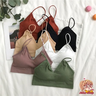 1825！ชุดชั้นในกีฬา sport bra การออกแบบสายคล้องไหล่เดี่ยว  มี7สีให้เลือก