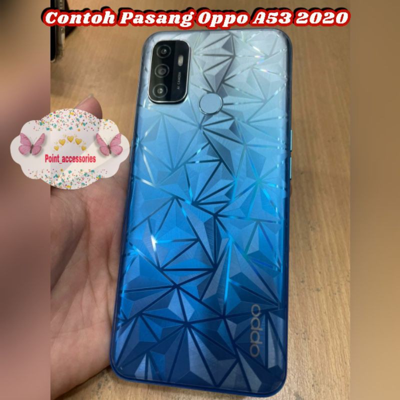 HP 3DเพชรผิวOppo A5 / A9 2020 A52 A72 A32 A33 A53 A54 A74 A55 A57 2022 A36 A76 A77S A58 A78 4G 5G A7