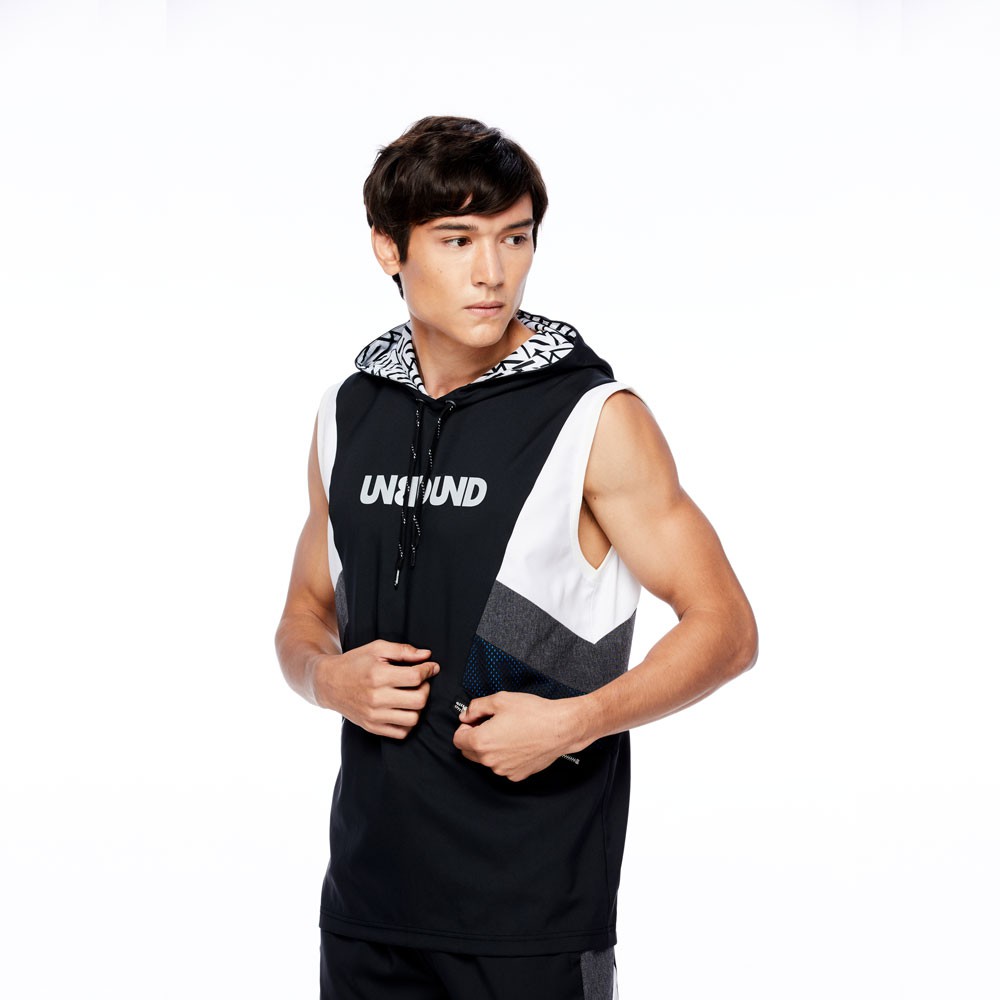 UNBOUND POWER HOODIE เสื้อมีฮู้ด เสื้อแขนกุดสีดำ ชุดออกกำลังกาย เสื้อ ...