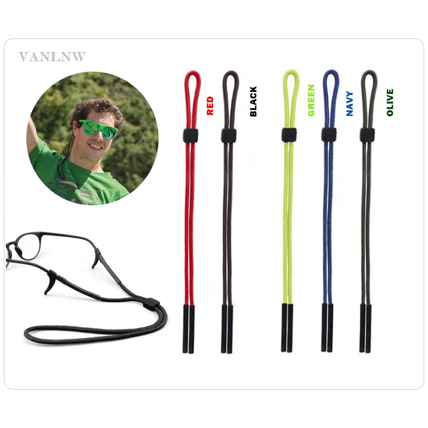 สายคล้องแว่นตา Water Sports Glasses (แท้ 100%) ยาว 35 cm ปรับระดับได้ วัสดุ Nylon น้ำหนักเบา แห้งเร็ว ป้องกันแว่นตาตกแตก ราคา ถูกที่สุด ดีลบีเคเค รูปภาพหลัก