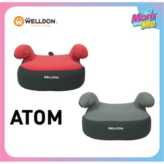 คาร์ซีทเด็กโต Welldon รุ่น ATOM บูสเตอร์ซีทราคาประหยัด สำหรับ 3-12 ปี ติดตั้งด้วยระบบเข็มขัดนิรภัยรถยนต์