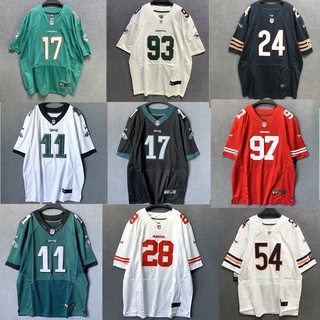 เสื้อกีฬารักบี้แขนสั้น ลายทีมชาติฟุตบอล Nfl American สไตล์ฮิปฮอป เรโทร พลัสไซซ์