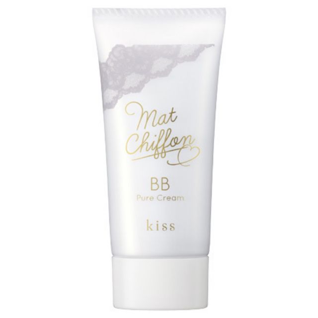 ลด100ทักแชท KISS mat chiffon BB pure cream (#01 หรือ #02 ) บีบีครีมคุมมัน​ พรางรูขุมขน