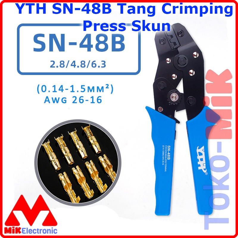 YTH SN-48B SKUN RATCHET PRESS PLIERS