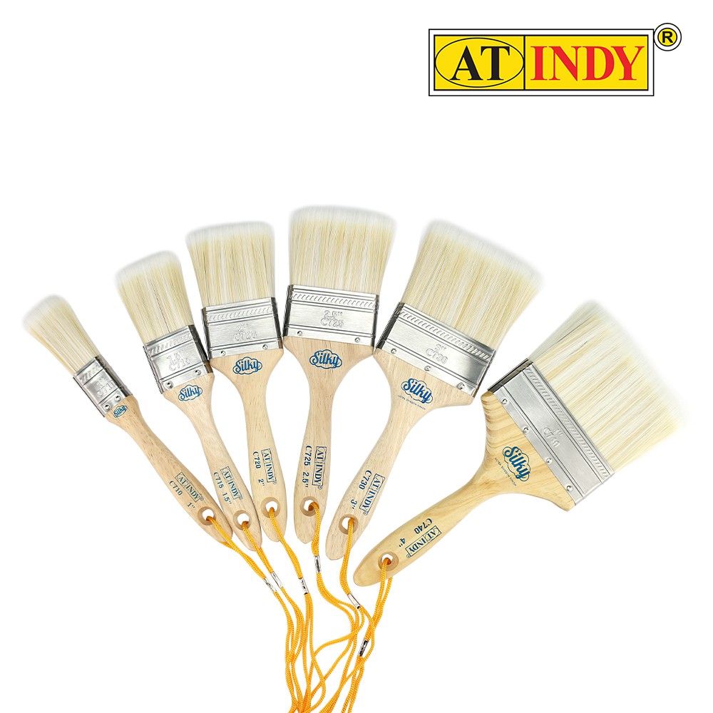 AT INDY Paint Brush แปรงทาสีขนเคมีสังเคราะห์ รุ่น C710 รูปที่ 4