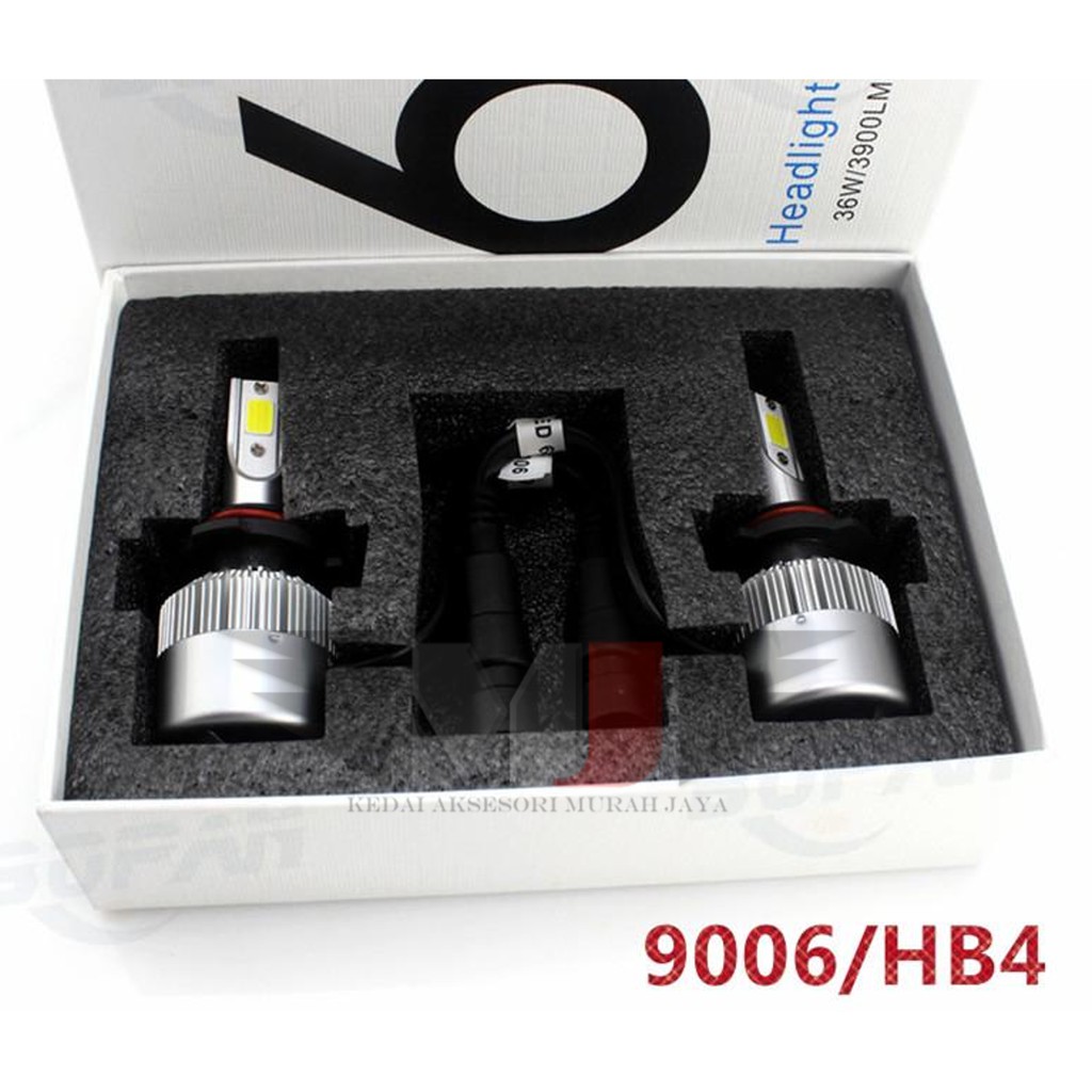 1 ชุด C6 LED ไฟหน้า HB4/9006 หลอดไฟ LED รถยนต์