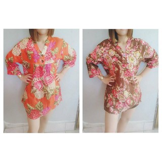 #ลดล้างสต็อก#เสื้อลายดอก  แขนยาว  สวยงาม
