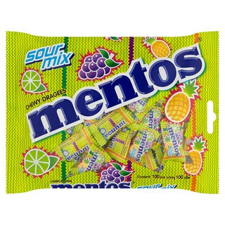 ราคาพิเศษ!! เมนทอส ซาวร์ มิกซ์ ลูกอม กลิ่นสับปะรด องุ่นและมะนาว 100 เม็ด Mentos Sour Mix, 100 grains pineapple, grape an