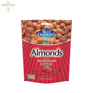 บลูไดมอนด์ อัลมอนด์กลิ่นรมควัน 400 กรัม Blue Diamond Smokehouse Almonds 400 g.