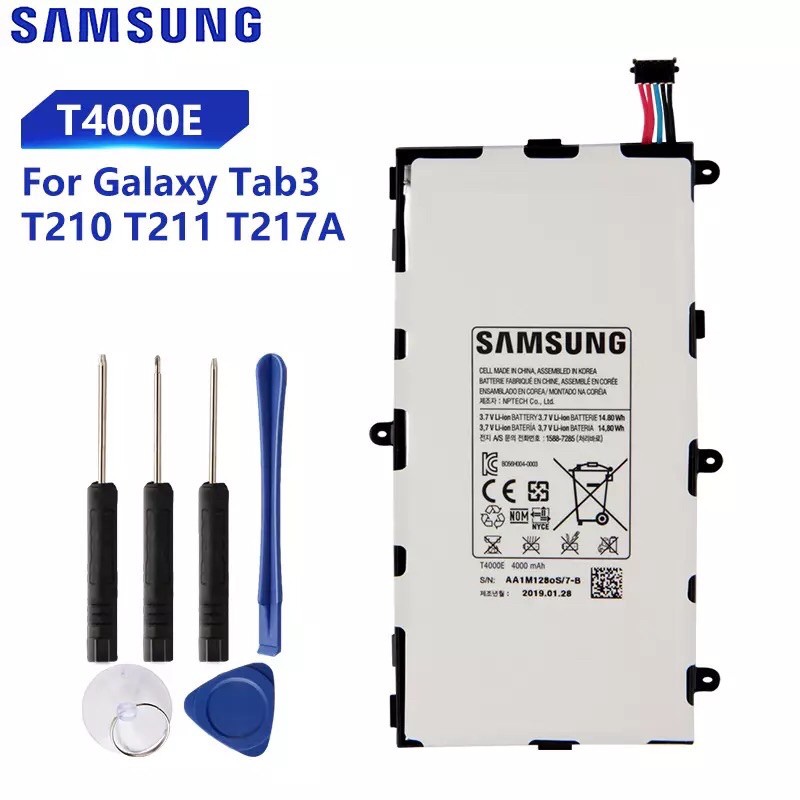 แบตเตอรี่ Samsung Galaxy Tab3 7.0 T217a T210 T211 T2105ของแท้แท็บเล็ตแบตเตอรี่T4000E T4000U/C 4000MAh