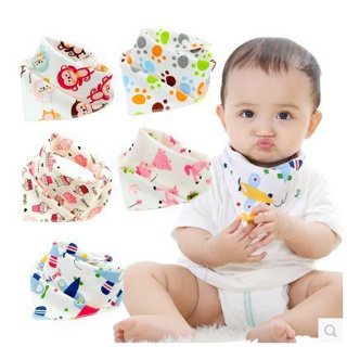 MUIMISC ♥ - Babybibs  ผ้ากันเปื้อนซับน้ำลายทรงสามเหลี่ยม ผ้ากันเปื้อนลายการ์ตูนน่ารัก ผ้าเช็ดหน้าเด็ก ผ้าซับน้ำลายเด็ก