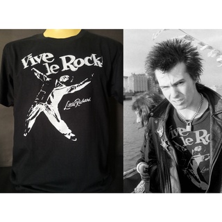 เสื้อวงนำเข้า Vive Le Rock! Sid Vicious Seditionaries Sex Pistols England UK Punk Rock Style Vintage T-Shirt