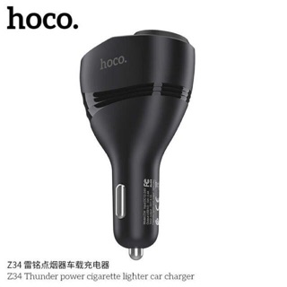 Hoco Z34 ชาร์จรถ 2Port 3.1A มีหน้าจอ LED และช่องเสียบที่จุดบุหรี่ 96W