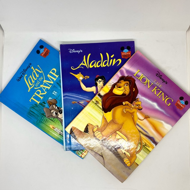 หนังสือภาษาอังกฤษ Disney, The Lion King, Aladdin & Lady and the Tramp