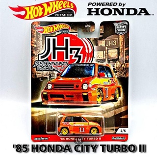 รถ hot wheels premium HONDA CITY TURBO II แท้ ล้อยาง