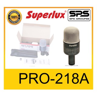 MICROPHONE ไมค์เครื่องดนตรี ไมค์กรองเสียง รุ่น PRO-218A ยี่ห้อ Superlux ของแท้ 1000% พร้อมส่ง