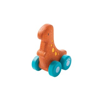 PlanToys 5692 Dino Car -  Rex ของเล่นรถไดโนเสาร์ Rex ของเล่นไม้ เสริมพัฒนาการ สำหรับเด็กอายุ 12 เดือน