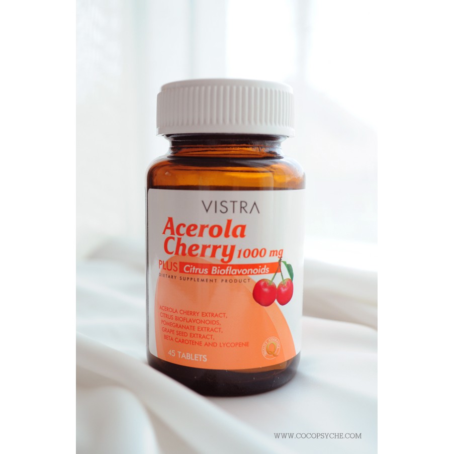 Vistra Acerola Cherry 1,000 mg วิสต้า วิตามินซี vitamin c 1000 mg