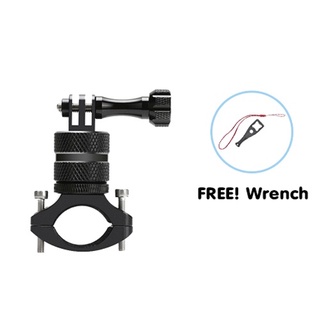 ขาจับแฮนด์อลูมิเนียม หัวหมุนได้ 360 องศา สำหรับกล้อง GOPRO Bicycle Mount Bike Motorcycle Holder ฟรี Wrech คุณภาพดี