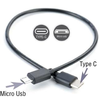 (cod) type c to micro usb male อะแดปเตอร์สายเคเบิ้ลชาร์จแบต otg