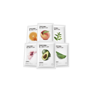 LANBENA Facial Mask มาสก์หน้า บำรุงผิวหน้า สูตรผลไม้ เพิ่มความชุ่มชื้น 1 ชิ้น