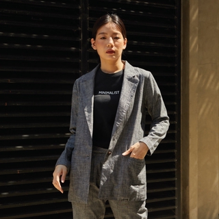 Khaki Bros. - Ladies - Blazer - เสื้อเบลเซอร์สำหรับผู้หญิง - KL20J001 Black