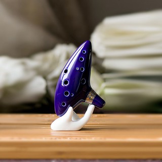 Alto C Legend of Zelda Ocarina ขลุ่ยเซรามิก สีฟ้า เครื่องดนตรี