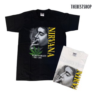 เสื้อยืดวงร็อค NIRVANA สกรีนหน้าหลัง จัดเล้ยย!!