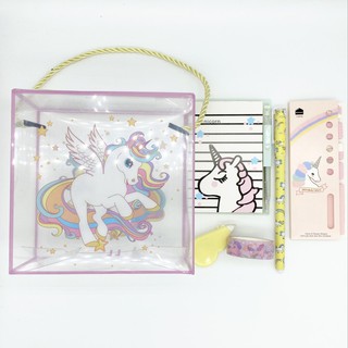 เซตเครื่องเขียน ยูนิคอร์น Unicorn Stationery set Office School