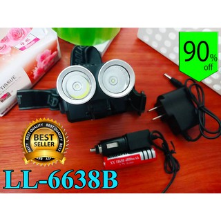 ไฟฉายคาดหัว LED HIGH POWER HEADLAMP รุ่น LL-6638B