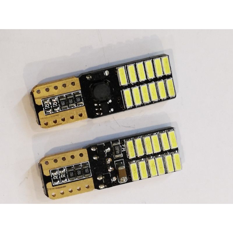 T10 ไฟท้าย LED โคมไฟขนาดเล็ก T10 LED Canbus 24led smd canbus led รถอุปกรณ์เสริม