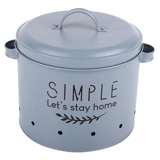 FREE HOME ขวดโหลกลม SIMPLE 26.5x23x22 ซม. สีเทา ขวดโหล โหลใส่เครื่องปรุง