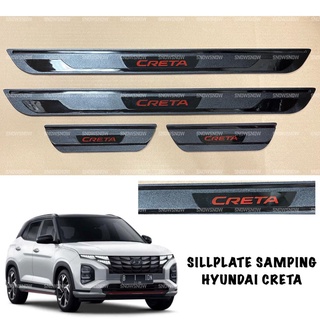 แผ่นป้ายด้านข้าง สีดํา สําหรับ Hyundai Creta 2022 2023 2024