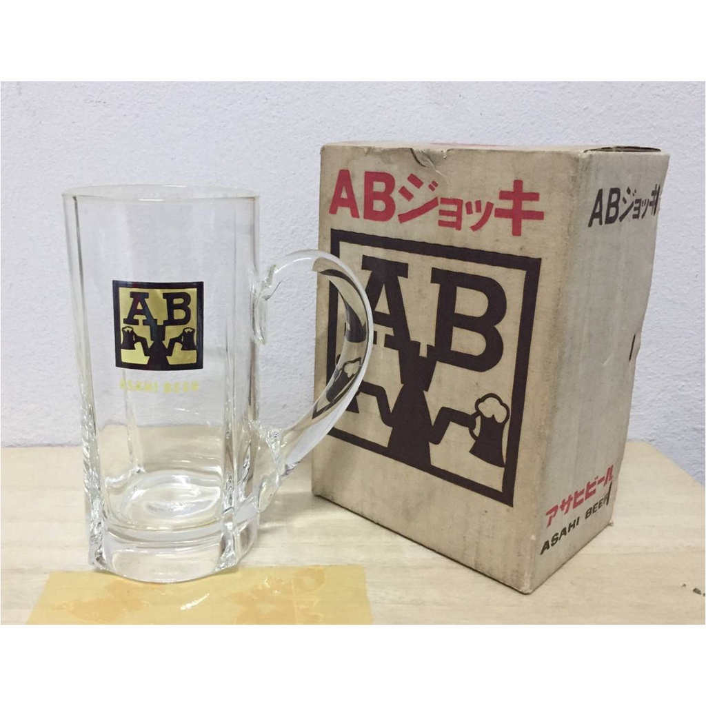 แก้วเบียร์ Asahi Beer AB Glass Japan 400 ml